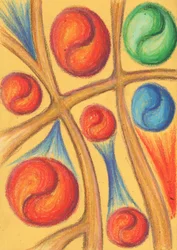 Lebhaftes Balance-Muster