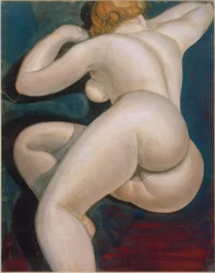 Liegender weiblicher Rückenakt