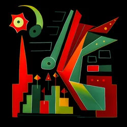 Börsentrend im Picasso-Stil