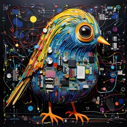 Graffiti Vogel