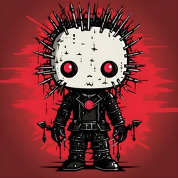 Hello Kitty als Pinhead Shirt Design