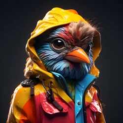 Ein Tier im Regenmantel 2