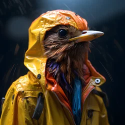 Ein Tier im Regenmantel 3