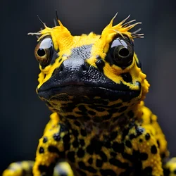 Einzelnes Alien, teils Giftpfeilfrosch, teils Hund 4