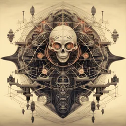 Leonardo da Vinci Konzeptskizze, Wurzel eines Baumes, der aus der Erde wächst und wie Jack und die Bohnenranke in den Himmel ragt