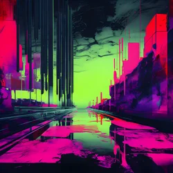 Surreale abstrakte Landschaft 4