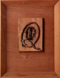 Ohne Titel. Komposition mit Filmrolle und Draht von Kurt Schwitters (1887-1948) 1937-1940 London, Lords Gallery