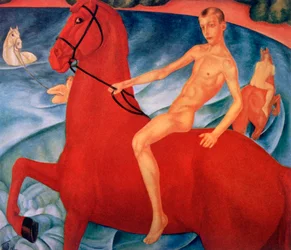 Das Baden des roten Pferdes, 1912