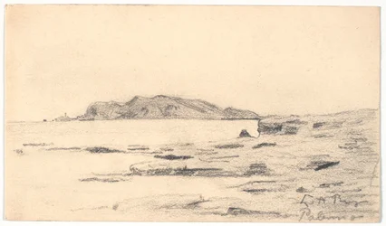 Monte Pellegrino von der Küste bei Palermo aus gesehen