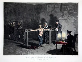 „Dritter Grad der Folter der Inquisition“, 1813.