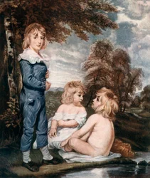 Kinder beim Baden, 18. Jahrhundert, 1912