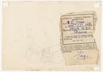 Einsendung an einen Zeitungswettbewerbsredakteur, 1917