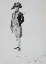 Ein Konsul von Frankreich in der Uniform von 1776