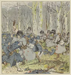 Kühner Angriff von Leutnant Demidovitch
