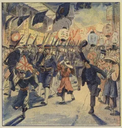 Patriotische Demonstrationen in Japan