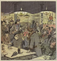 Ein Café-Konzert in Moukden