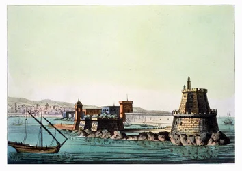 Der Hafen und die Mole von Algier, Tafel 69 aus 