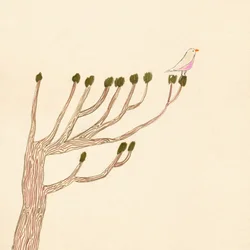 Vogel auf einem Baum, 2023