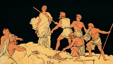 Antigone und der Körper von Polynices, 1880