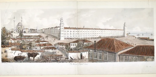 Ansicht des Barackenkrankenhauses in Scutari, 1857