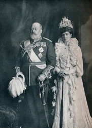König Edward VII. mit Königin Alexandra, ca. 1908 1911