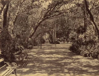 Sookh-Vilas Palastgarten, 1880-90