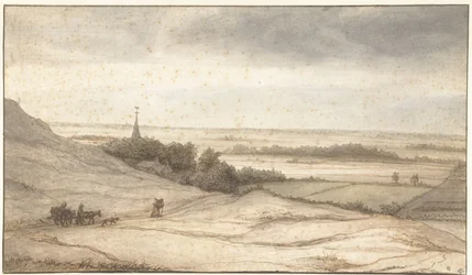 Ansicht aus den Dünen auf das Dorf Schoorl