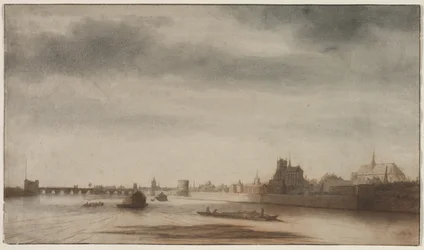 Blick auf Orléans von der Loire, ca. 1670