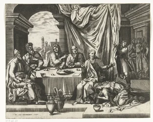 Maria Magdalena salbt die Füße Christi