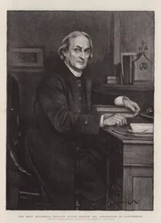 Der Hochwürdigste Edward White Benson, DD, Erzbischof von Canterbury (Gravur)