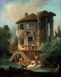 Der Tempel der Vesta in Tivoli, Rom, 1831