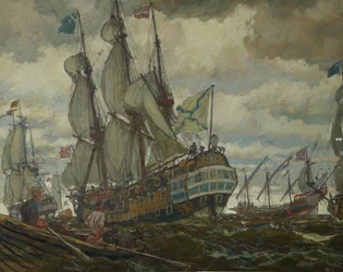 Die Flotte von Peter I., 1909