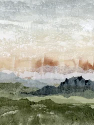 Geschichtete Berglandschaft