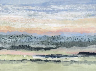 Serene geschichtete Landschaft