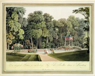 Der chinesische Pavillon im Schlosspark Laxenburg bei Wien, gestochen von Johann Ziegler (ca. 1750-ca. 1812)