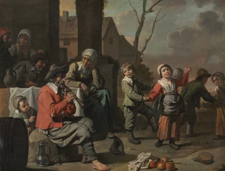 Bauernkinder tanzen, um 1650