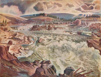 Wasserfall, ca. 1900-1935