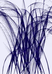Fließende Indigo-Bewegung