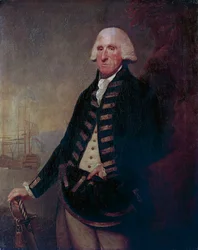 Porträt von Sir Samuel Hood, I. Viscount Hood