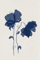 Elegante blaue Blüten