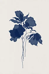 Indigoblaue Botanicals