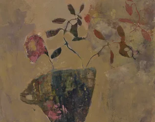 Abstraktes florales Stillleben