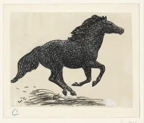 Galoppierendes Pferd