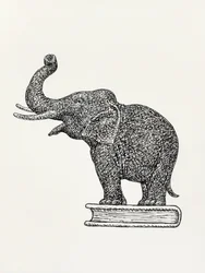 Elefant auf einem Buch (1935 1936)