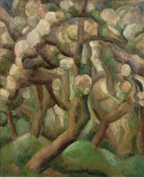 Blühender Obstgarten