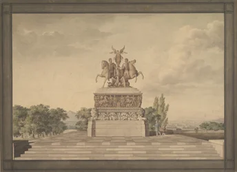 Entwurf für ein Denkmal des Sieges von Waterloo, 1815