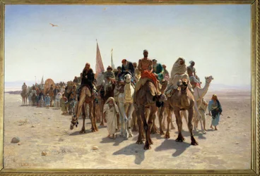 Pilger auf dem Weg nach Mekka