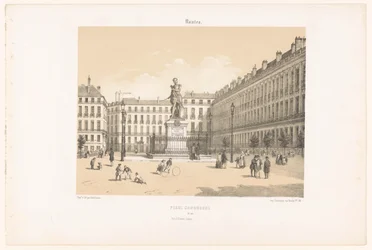 Blick auf die Cours Cambronne in Nantes