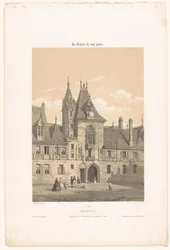 Ansicht der Fassade des Palais Jacques-Coeur in Bourges