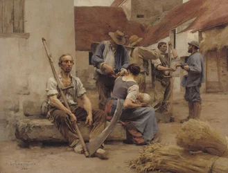 Die Erntehelfer bezahlen, 1882